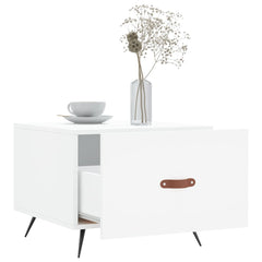 vidaXL Coffee Tables 2 pcs White 50x50x40 cm Engineered Wood 4
