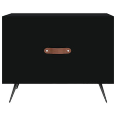 vidaXL Coffee Table Black 50x50x40 cm Engineered Wood 5