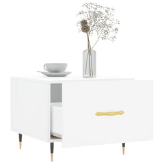 vidaXL Coffee Tables 2 pcs White 50x50x40 cm Engineered Wood 4