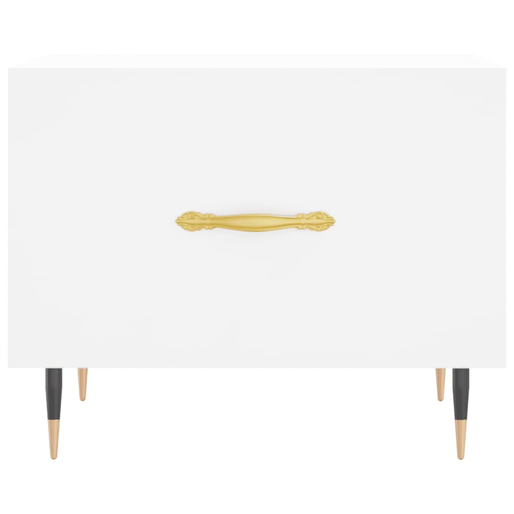 vidaXL Coffee Tables 2 pcs White 50x50x40 cm Engineered Wood 6