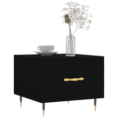 vidaXL Coffee Tables 2 pcs Black 50x50x40 cm Engineered Wood 3