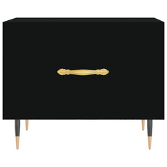 vidaXL Coffee Tables 2 pcs Black 50x50x40 cm Engineered Wood 6