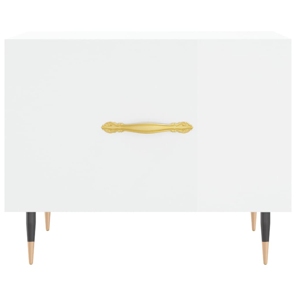vidaXL Coffee Table High Gloss White 50x50x40 cm Engineered Wood 5