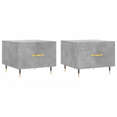 vidaXL Coffee Tables 2 pcs Concrete Grey 50x50x40 cm Engineered Wood 2