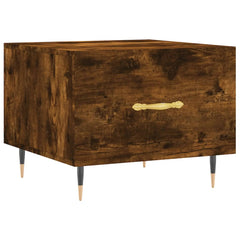 vidaXL Coffee Tables 2 pcs Smoked Oak 50x50x40 cm Engineered Wood 5