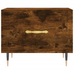 vidaXL Coffee Tables 2 pcs Smoked Oak 50x50x40 cm Engineered Wood 6