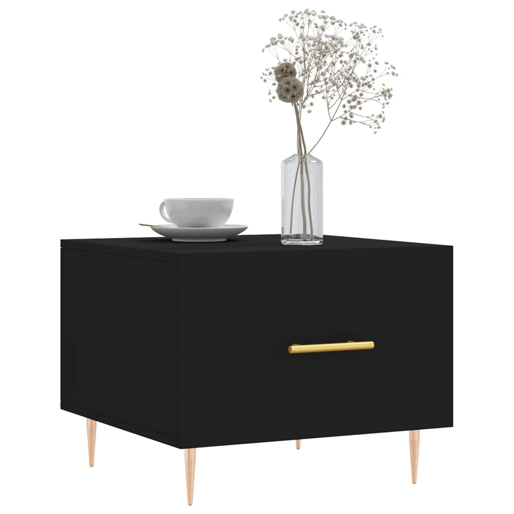 vidaXL Coffee Tables 2 pcs Black 50x50x40 cm Engineered Wood 3
