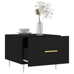 vidaXL Coffee Tables 2 pcs Black 50x50x40 cm Engineered Wood 4