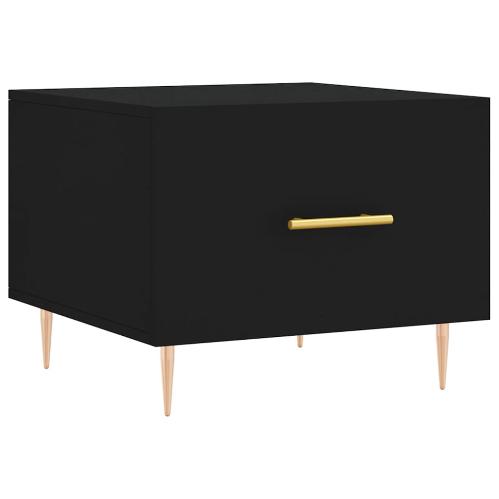 vidaXL Coffee Tables 2 pcs Black 50x50x40 cm Engineered Wood 5