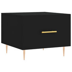 vidaXL Coffee Tables 2 pcs Black 50x50x40 cm Engineered Wood 5