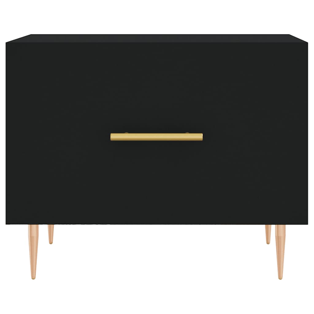 vidaXL Coffee Tables 2 pcs Black 50x50x40 cm Engineered Wood 6