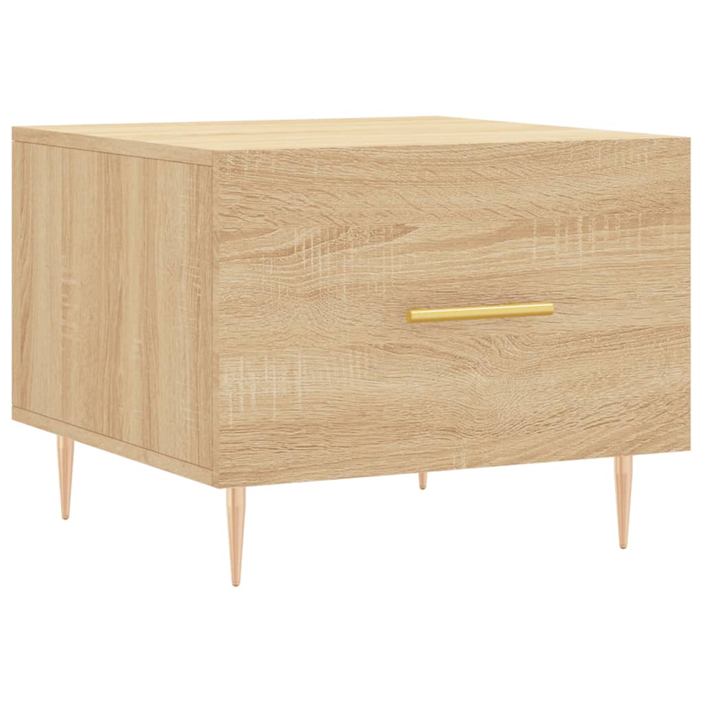 vidaXL Coffee Table Sonoma Oak 50x50x40 cm Engineered Wood 2