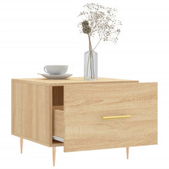 vidaXL Coffee Table Sonoma Oak 50x50x40 cm Engineered Wood 4