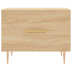 vidaXL Coffee Table Sonoma Oak 50x50x40 cm Engineered Wood 5