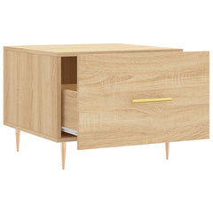 vidaXL Coffee Table Sonoma Oak 50x50x40 cm Engineered Wood 6