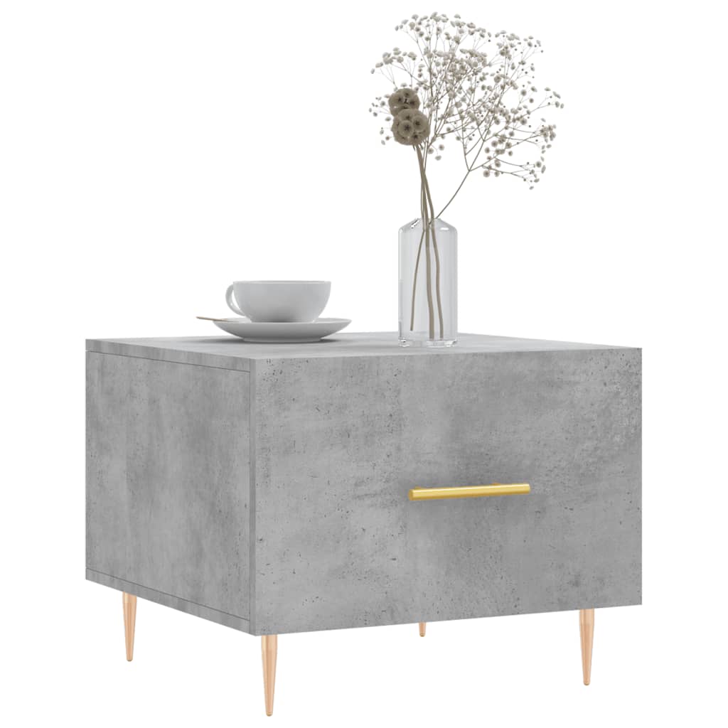 vidaXL Coffee Tables 2 pcs Concrete Grey 50x50x40 cm Engineered Wood 3