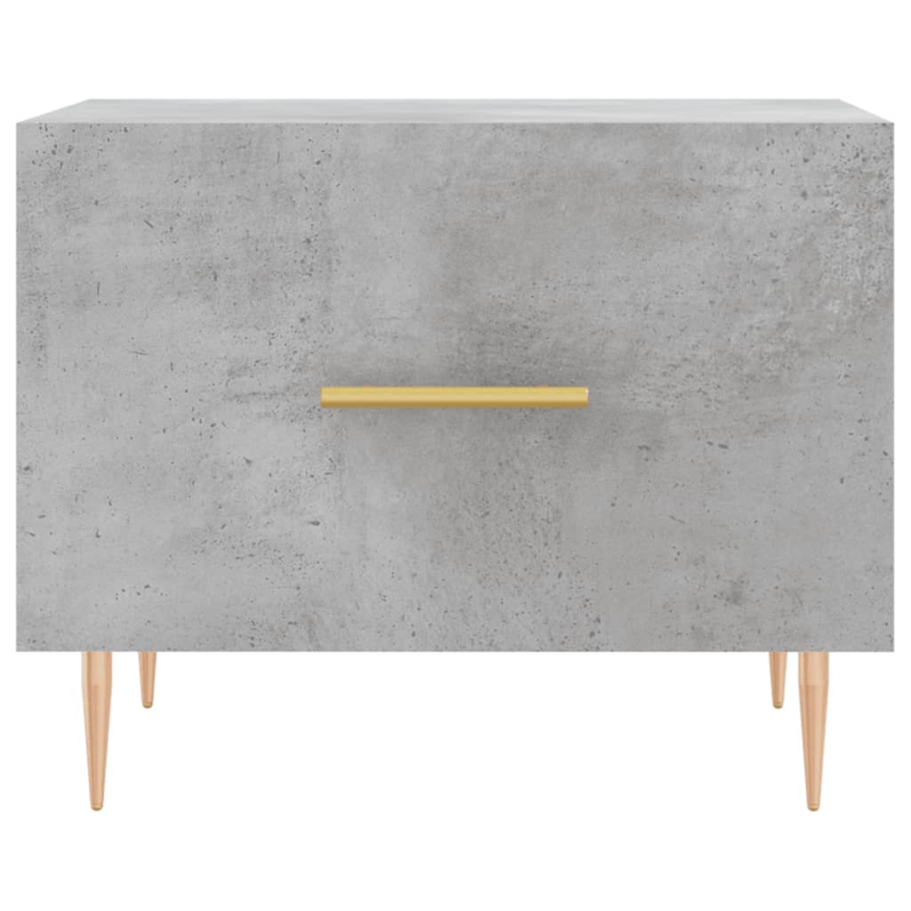 vidaXL Coffee Tables 2 pcs Concrete Grey 50x50x40 cm Engineered Wood 6