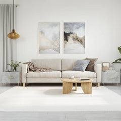 vidaXL Coffee Tables 2 pcs Concrete Grey 50x50x40 cm Engineered Wood 1