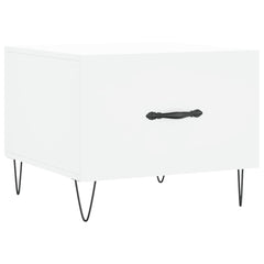 vidaXL Coffee Tables 2 pcs White 50x50x40 cm Engineered Wood 5