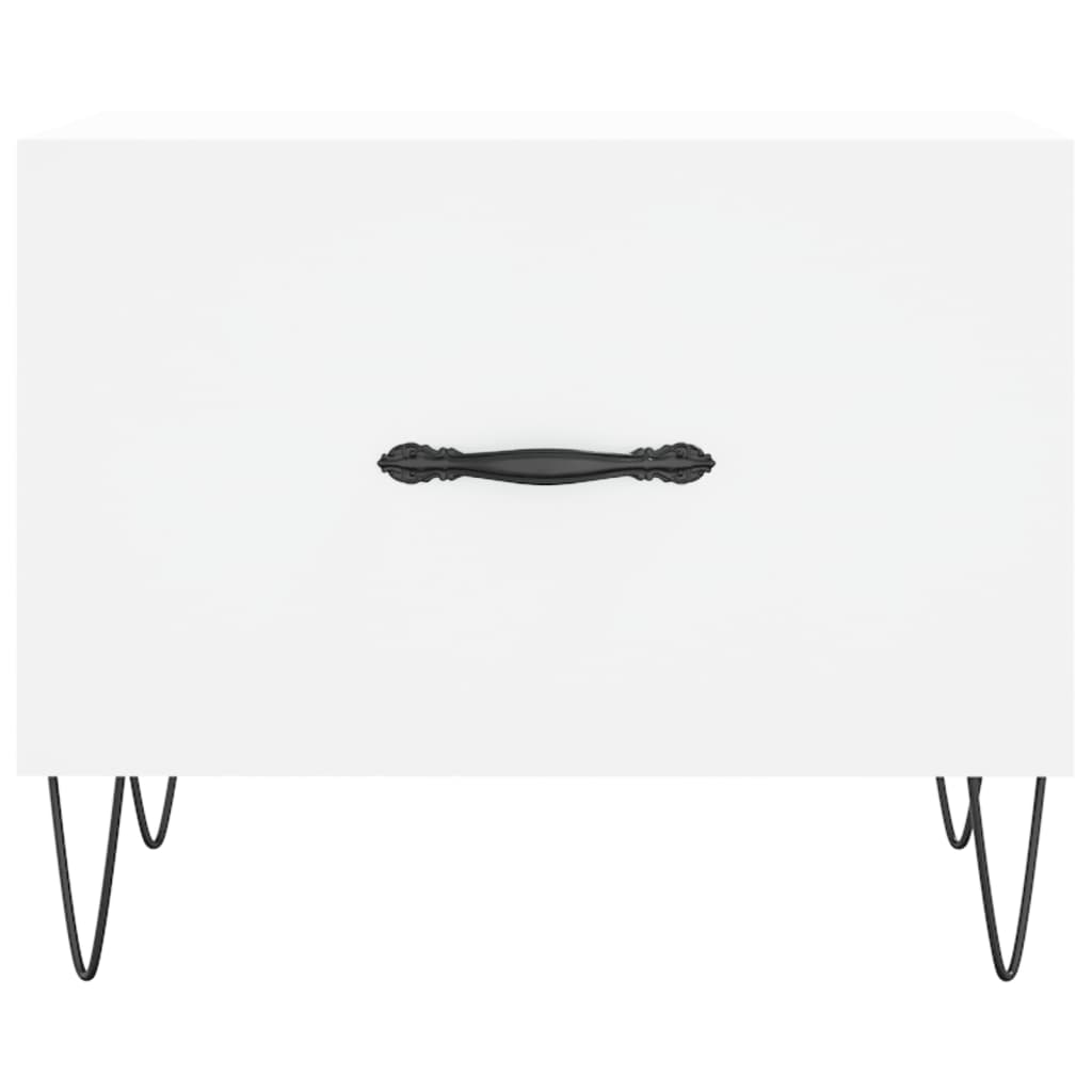 vidaXL Coffee Tables 2 pcs White 50x50x40 cm Engineered Wood 6