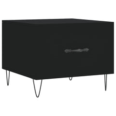 vidaXL Coffee Table Black 50x50x40 cm Engineered Wood 2