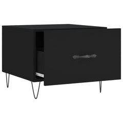 vidaXL Coffee Table Black 50x50x40 cm Engineered Wood 6