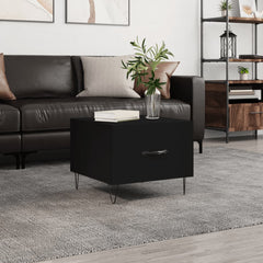 vidaXL Coffee Table Black 50x50x40 cm Engineered Wood 1