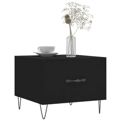 vidaXL Coffee Tables 2 pcs Black 50x50x40 cm Engineered Wood 3