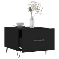 vidaXL Coffee Tables 2 pcs Black 50x50x40 cm Engineered Wood 4