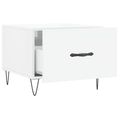 vidaXL Coffee Table High Gloss White 50x50x40 cm Engineered Wood 6