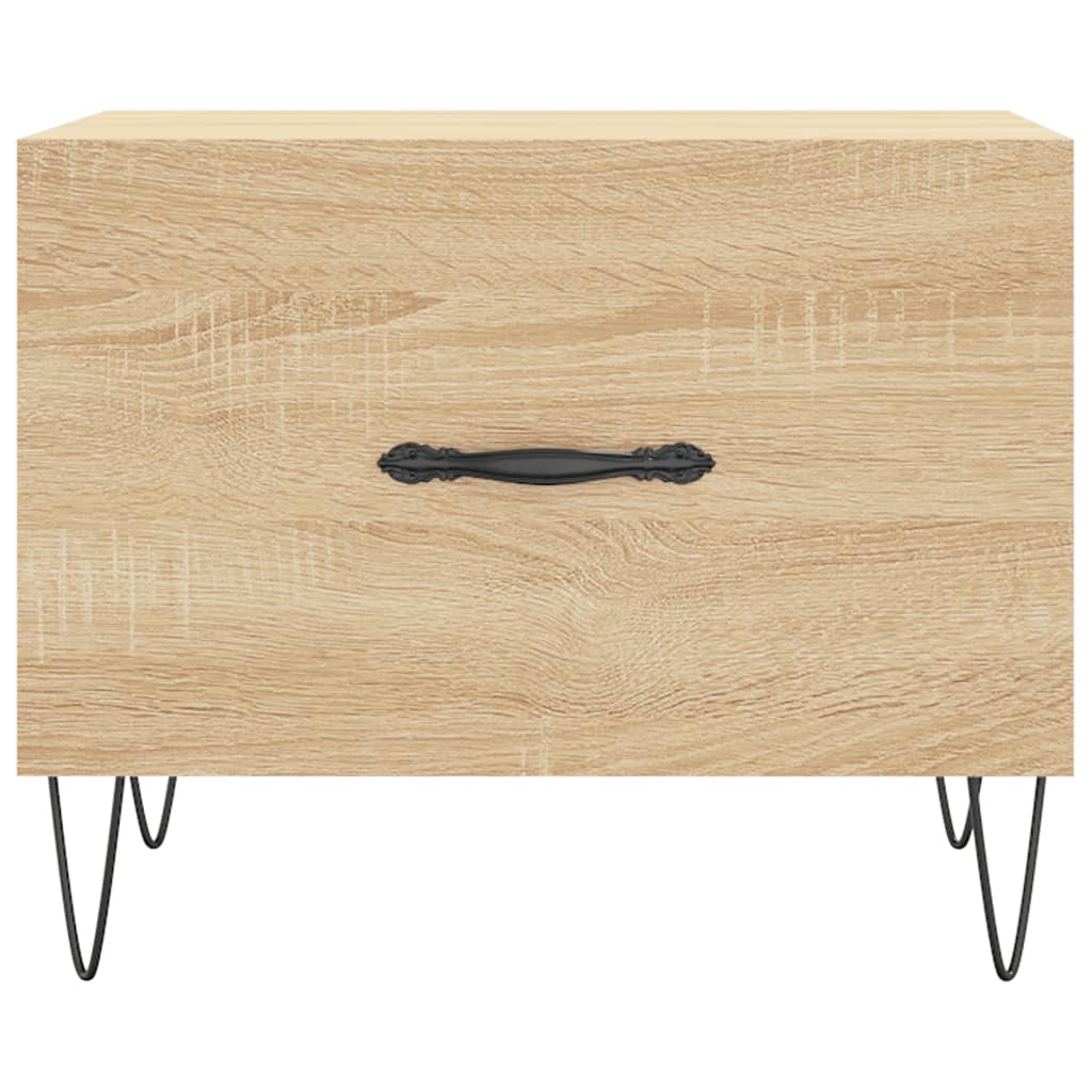 vidaXL Coffee Tables 2 pcs Sonoma Oak 50x50x40 cm Engineered Wood 6