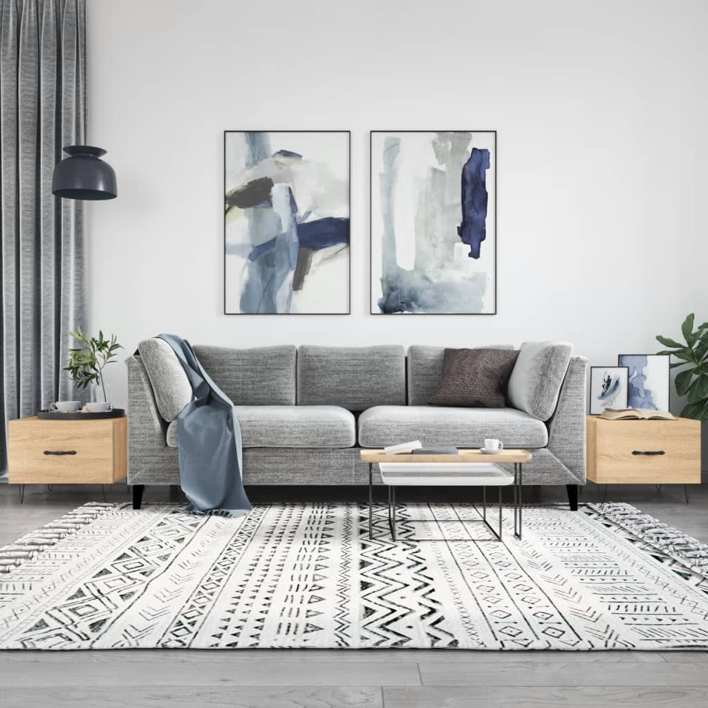 vidaXL Coffee Tables 2 pcs Sonoma Oak 50x50x40 cm Engineered Wood 1
