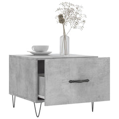 vidaXL Coffee Tables 2 pcs Concrete Grey 50x50x40 cm Engineered Wood 4