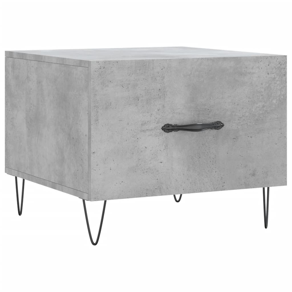 vidaXL Coffee Tables 2 pcs Concrete Grey 50x50x40 cm Engineered Wood 5