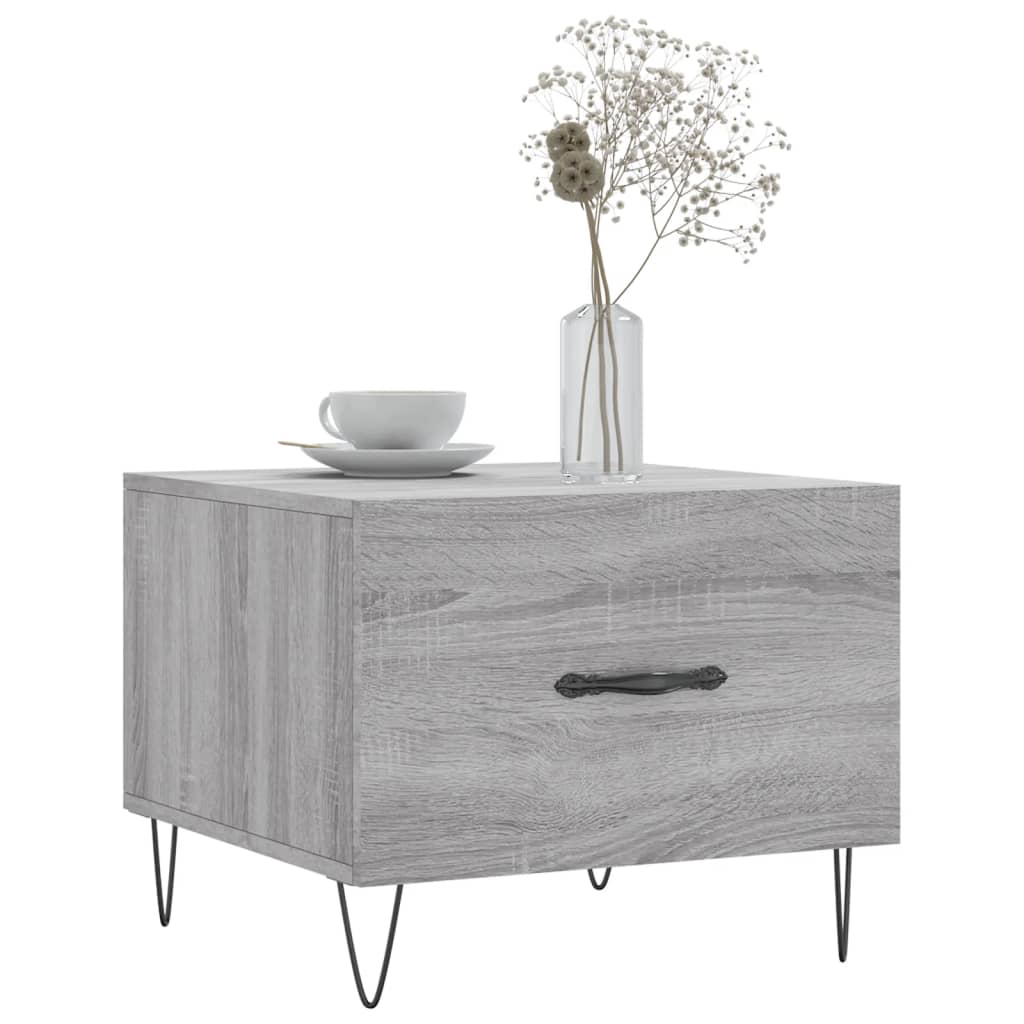 vidaXL Coffee Tables 2 pcs Grey Sonoma 50x50x40 cm Engineered Wood 3