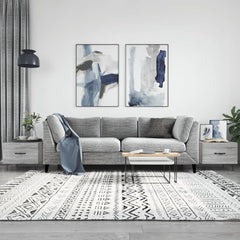 vidaXL Coffee Tables 2 pcs Grey Sonoma 50x50x40 cm Engineered Wood 1