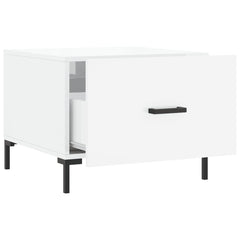 vidaXL Coffee Table High Gloss White 50x50x40 cm Engineered Wood 6