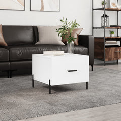 vidaXL Coffee Table High Gloss White 50x50x40 cm Engineered Wood 1