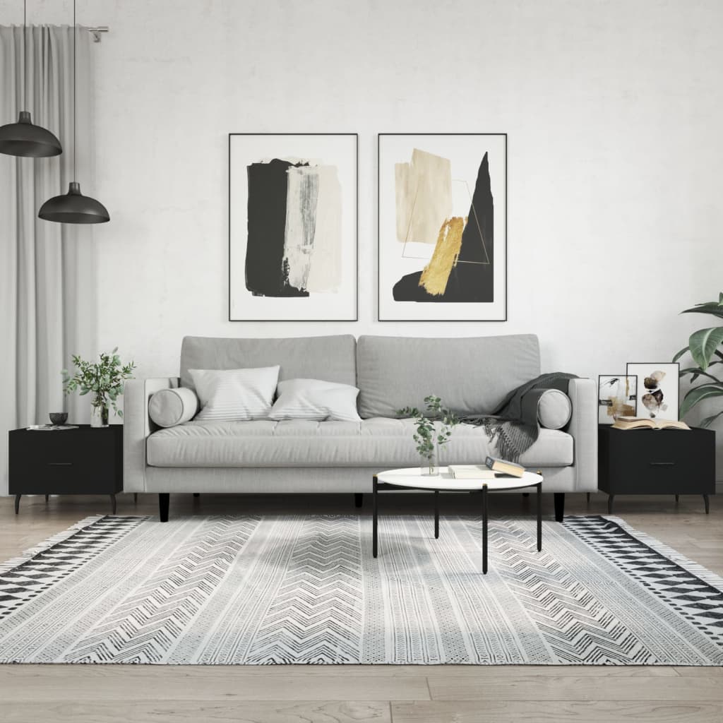 Coffee Table Engineered Wood in Black