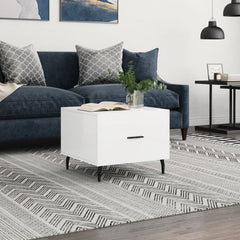 vidaXL Coffee Table High Gloss White 50x50x40 cm Engineered Wood 1