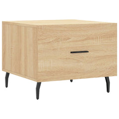vidaXL Coffee Table Sonoma Oak 50x50x40 cm Engineered Wood 2