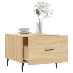 vidaXL Coffee Table Sonoma Oak 50x50x40 cm Engineered Wood 4
