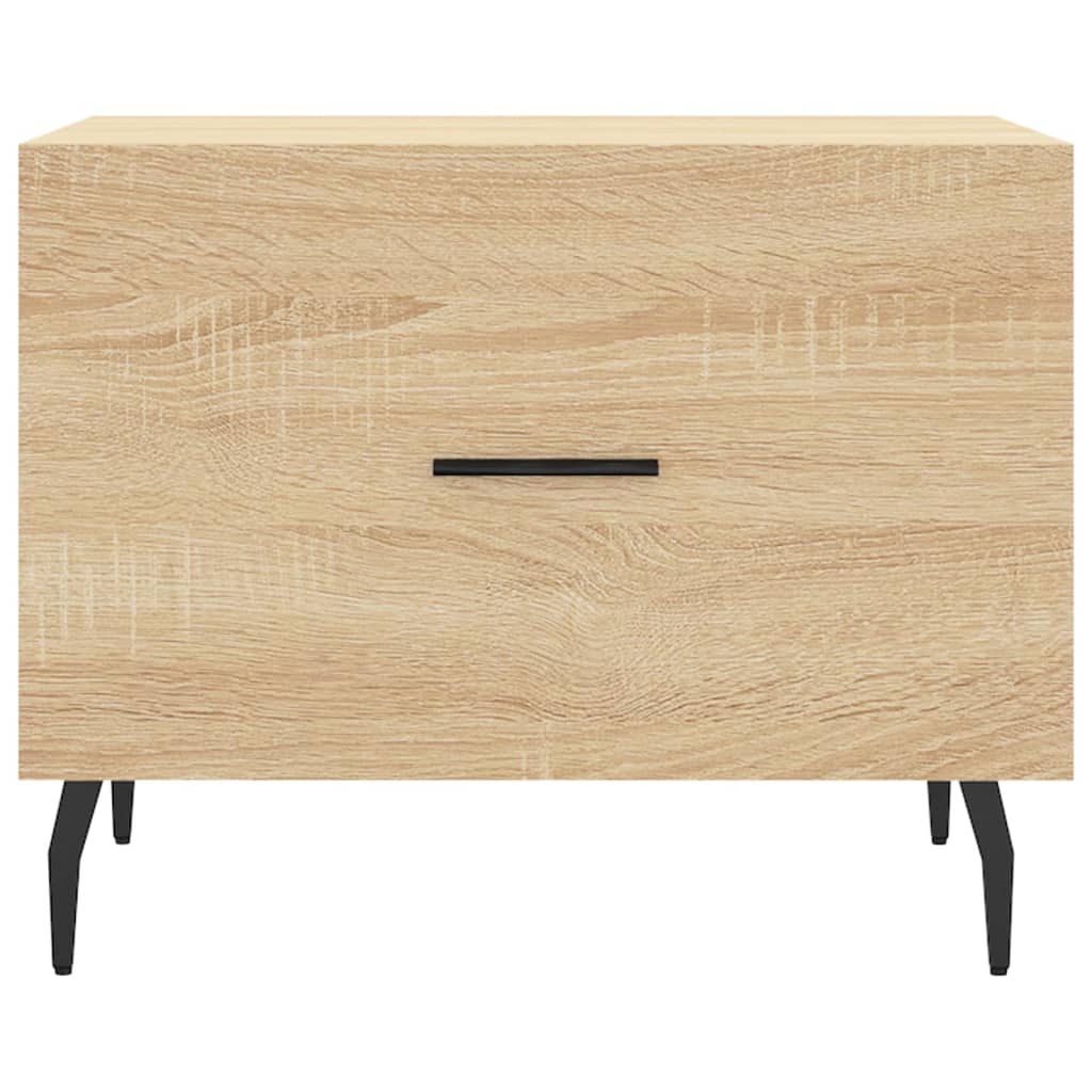 vidaXL Coffee Table Sonoma Oak 50x50x40 cm Engineered Wood 5