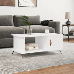 vidaXL Coffee Table White 90x50x40 cm Engineered Wood 1