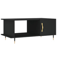 vidaXL Coffee Table Black 90x50x40 cm Engineered Wood 2