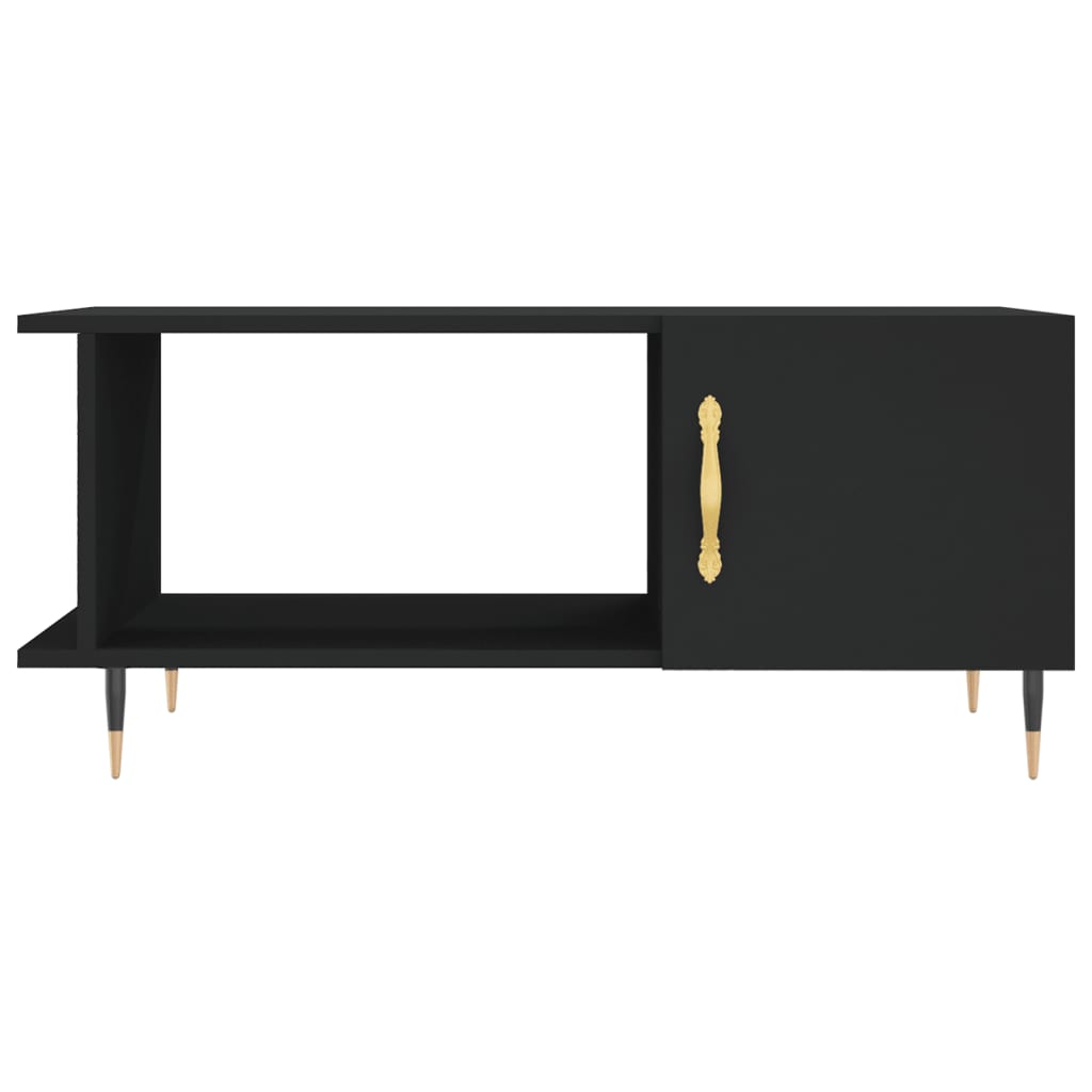 vidaXL Coffee Table Black 90x50x40 cm Engineered Wood 5