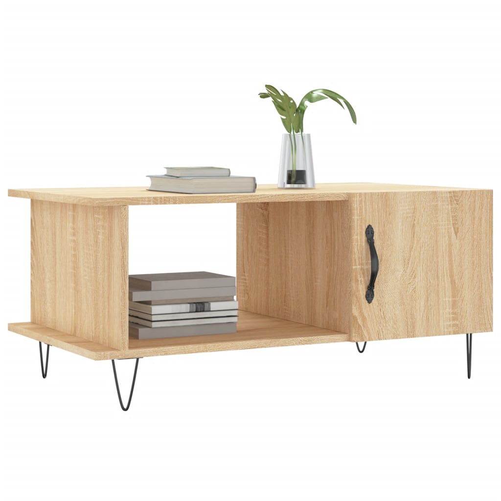 vidaXL Coffee Table Sonoma Oak 90x50x40 cm Engineered Wood 3