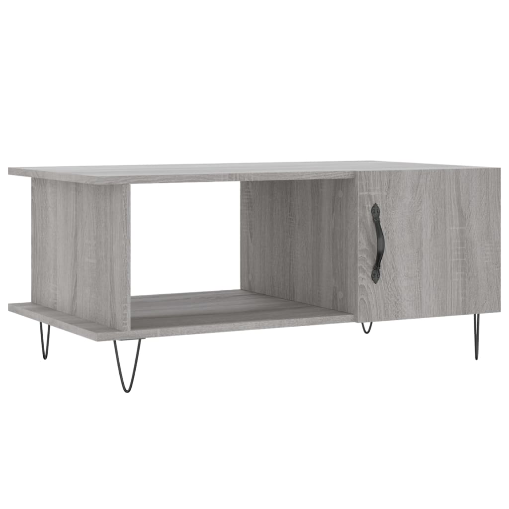 vidaXL Coffee Table Grey Sonoma 90x50x40 cm Engineered Wood 2