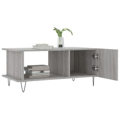vidaXL Coffee Table Grey Sonoma 90x50x40 cm Engineered Wood 4