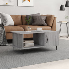 vidaXL Coffee Table Grey Sonoma 90x50x40 cm Engineered Wood 1